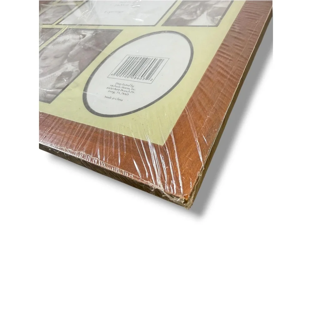 Americana Walnut Solid Wood 11 Opening Collage Picture Frame 11x14 New